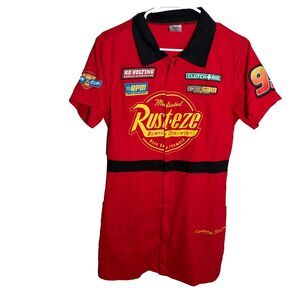 Disney Cars Lightning McQueen Dress Costume Women's Medium Red Spirit